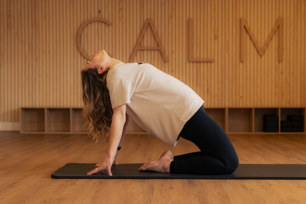 Mat Pilates movement and control